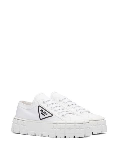 prada triangular logo plaque sneakers|Prada new avenue shoes.